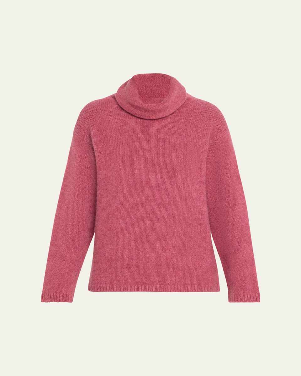 Slouchy Turtleneck Cashmere Sweater